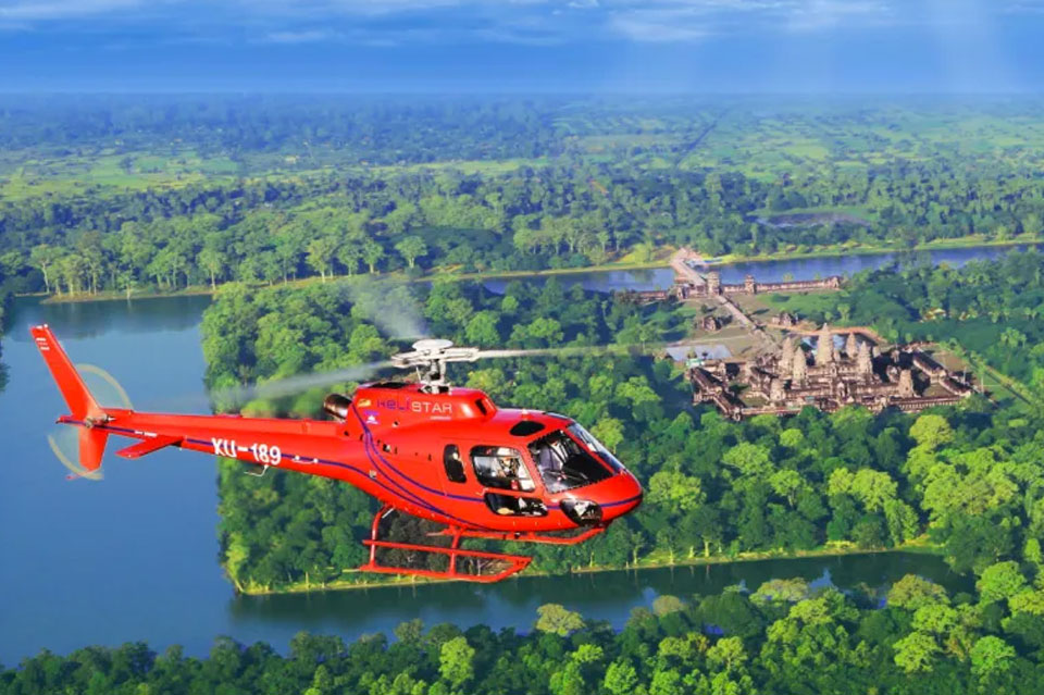 angkor wat helicopter tour