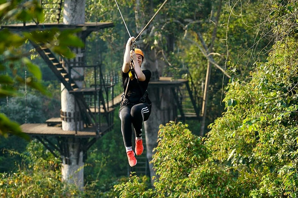 angkor zipline gold tour